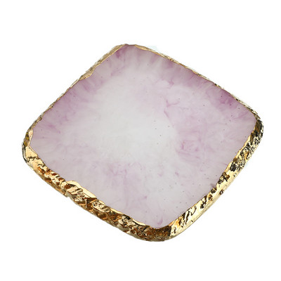 Paletă de piatră de rășină Placă de suport pentru adeziv pentru gene Placă de machiaj pentru unghii Tampă de vopsea Instrument de amestecare a produselor cosmetice Artă Desen Gel Inel