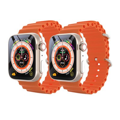 Ultra 8 Smart Watch Series 8 Ultra Men Women Call Bluetooth Ασύρματη φόρτιση Fitness βραχιόλι 2,0 ιντσών με οθόνη HD Smartwatch