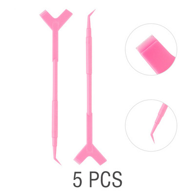 5/10 buc. Baghetă permanentă pentru gene Kit de ridicare a genelor Pieptene pentru curățarea genelor Instrumente auxiliare Extensie pentru gene Y Perii Machiaj Instrumente pentru rimel