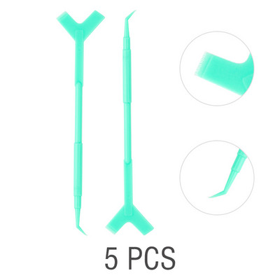 5/10 buc. Baghetă permanentă pentru gene Kit de ridicare a genelor Pieptene pentru curățarea genelor Instrumente auxiliare Extensie pentru gene Y Perii Machiaj Instrumente pentru rimel