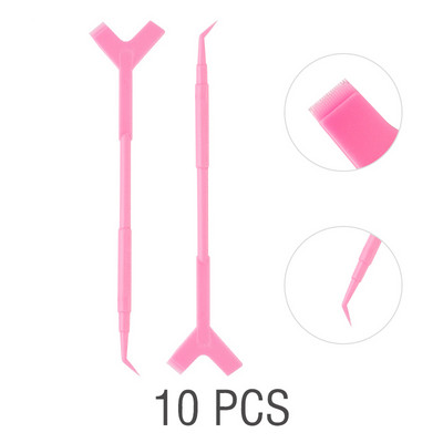5/10 buc. Baghetă permanentă pentru gene Kit de ridicare a genelor Pieptene pentru curățarea genelor Instrumente auxiliare Extensie pentru gene Y Perii Machiaj Instrumente pentru rimel