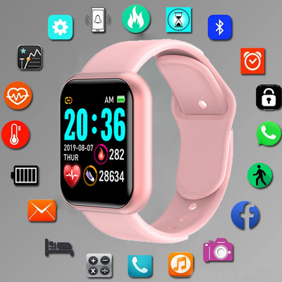 Intelligens sportórák Női Férfi Fitnesz Karkötő Követő lépések Kalória-egészségügyi Monitor Bluetooth karóra Android IOS Y68 D20 rendszerhez
