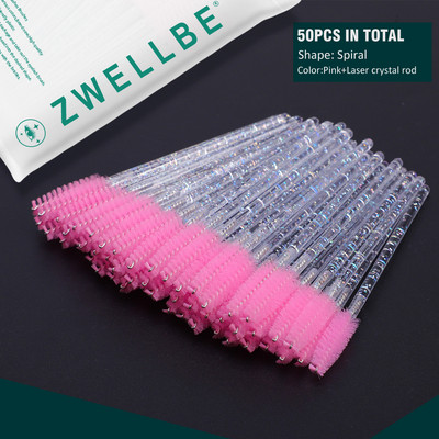 100/50 vnt Vienkartiniai blakstienų šepetėliai Blakstienų priauginimo įrankiai Antakių šepetėlis Tušas lazdelės Aplikatorius Spoolers Akys Blakstienų Kosmetika