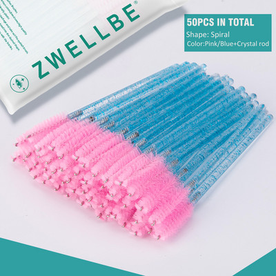 100/50 vnt Vienkartiniai blakstienų šepetėliai Blakstienų priauginimo įrankiai Antakių šepetėlis Tušas lazdelės Aplikatorius Spoolers Akys Blakstienų Kosmetika