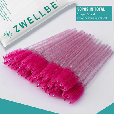 100/50 vnt Vienkartiniai blakstienų šepetėliai Blakstienų priauginimo įrankiai Antakių šepetėlis Tušas lazdelės Aplikatorius Spoolers Akys Blakstienų Kosmetika