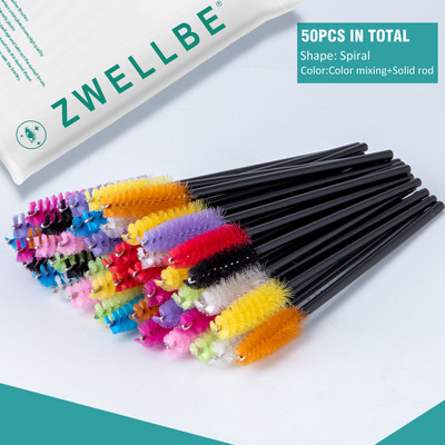 100/50 vnt Vienkartiniai blakstienų šepetėliai Blakstienų priauginimo įrankiai Antakių šepetėlis Tušas lazdelės Aplikatorius Spoolers Akys Blakstienų Kosmetika