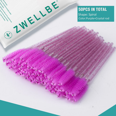 100/50 vnt Vienkartiniai blakstienų šepetėliai Blakstienų priauginimo įrankiai Antakių šepetėlis Tušas lazdelės Aplikatorius Spoolers Akys Blakstienų Kosmetika