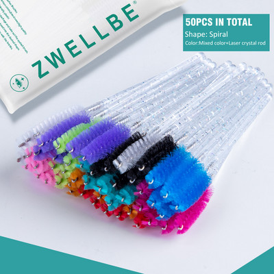 100/50 vnt Vienkartiniai blakstienų šepetėliai Blakstienų priauginimo įrankiai Antakių šepetėlis Tušas lazdelės Aplikatorius Spoolers Akys Blakstienų Kosmetika