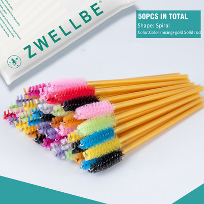 100/50 vnt Vienkartiniai blakstienų šepetėliai Blakstienų priauginimo įrankiai Antakių šepetėlis Tušas lazdelės Aplikatorius Spoolers Akys Blakstienų Kosmetika