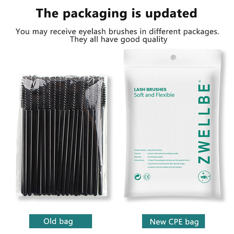 100/50 vnt Vienkartiniai blakstienų šepetėliai Blakstienų priauginimo įrankiai Antakių šepetėlis Tušas lazdelės Aplikatorius Spoolers Akys Blakstienų Kosmetika