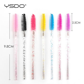 Μίας χρήσης 5-50 τμχ Crystal Eyelash Brushes Diamond Handle Mascara Wands Eyelash Extension Μακιγιάζ Εργαλεία Μακιγιάζ Eyelash Brush χονδρική