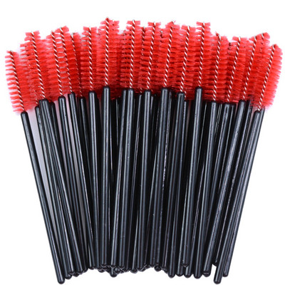 OKAYLASH 50Gb Vienreizējās lietošanas Micro Glitter Skropstu tušas Wands Mini Crystal Eye Lashes Brush Brush Comb Pink White Spoolies
