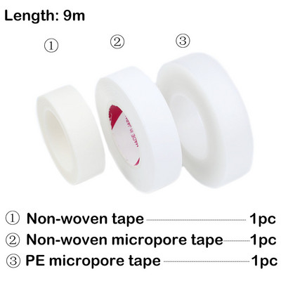 1/2/3/5 rulouri de extensie pentru gene, fără scame, bandă cu micropori, spumă, burete, bandă de plasture pentru gene, sub ochi, hârtie pentru instrumentul pentru gene false