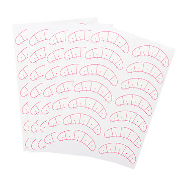 70 чифта/пакет Хартиени лепенки 3D подложки за мигли под очите Удължаване на мигли за мигли Практика Съвети за очи Стикери Обвивки Инструменти за грим