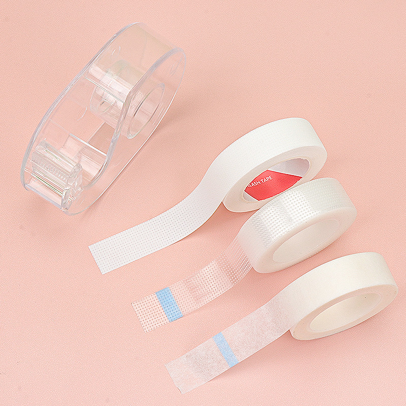 Tăiător de bandă pentru extensie de gene Tampoane pentru ochi fără scame Bandă albă sub tampoane pentru ochi Hârtie pentru plasture pentru gene false Instrumente de machiaj pentru femei