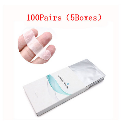 20/50/100 perechi de plasturi pentru ochi cu gel subțire pentru extensie de gene, scame flexibile speciale, sub tampoane, autocolante, plasture hialuronic de colagen