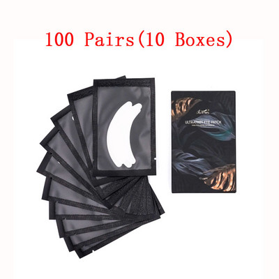 20/50/100 perechi de plasturi pentru ochi cu gel subțire pentru extensie de gene, scame flexibile speciale, sub tampoane, autocolante, plasture hialuronic de colagen