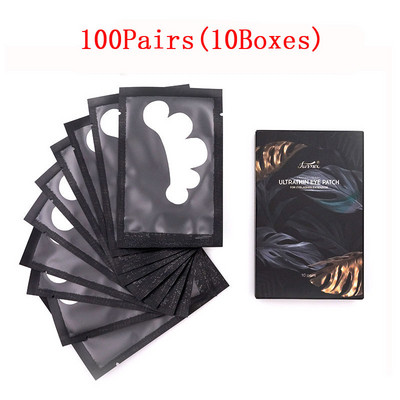 20/50/100 perechi de plasturi pentru ochi cu gel subțire pentru extensie de gene, scame flexibile speciale, sub tampoane, autocolante, plasture hialuronic de colagen