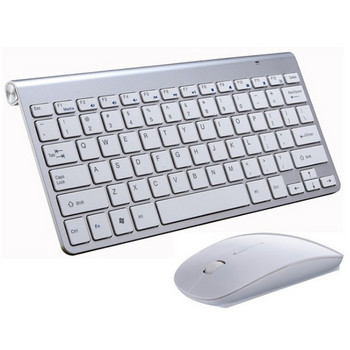 Ασύρματο πληκτρολόγιο και ποντίκι 2,4G Protable Mini Keyboard Mouse Combo σετ για φορητό υπολογιστή Mac Επιτραπέζιο υπολογιστή Smart TV PS4