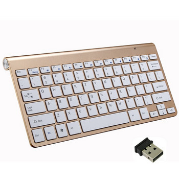 Ασύρματο πληκτρολόγιο και ποντίκι 2,4G Protable Mini Keyboard Mouse Combo σετ για φορητό υπολογιστή Mac Επιτραπέζιο υπολογιστή Smart TV PS4