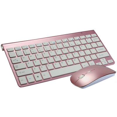 Set combinat de mini tastatură și mouse portabil pentru tastatură și mouse fără fir 2,4G pentru notebook, laptop, Mac, desktop, computer, Smart TV PS4