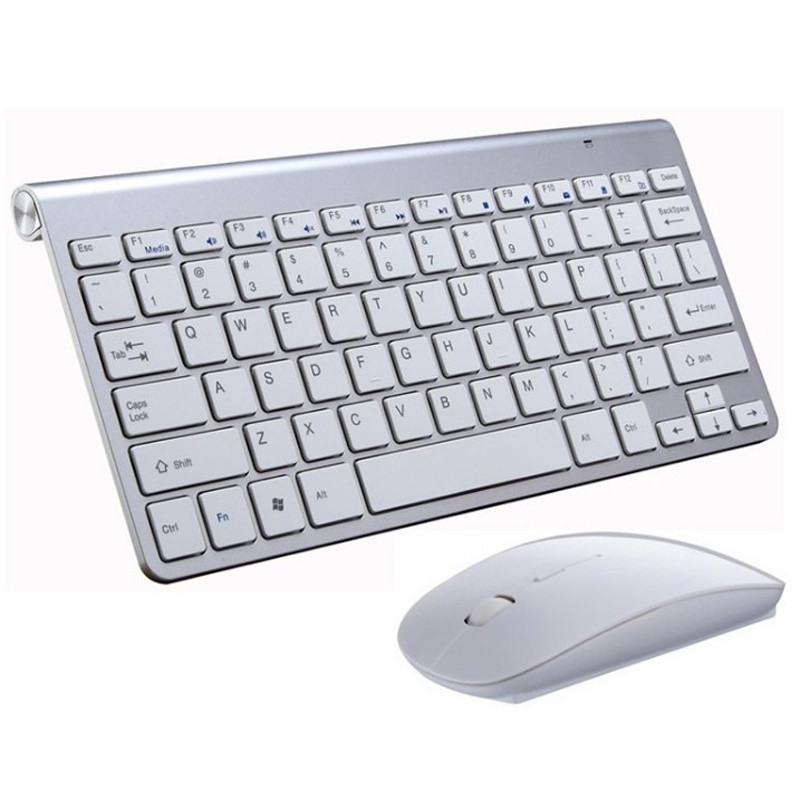 Set combinat de mini tastatură și mouse portabil pentru tastatură și mouse fără fir 2,4G pentru notebook, laptop, Mac, desktop, computer, Smart TV PS4