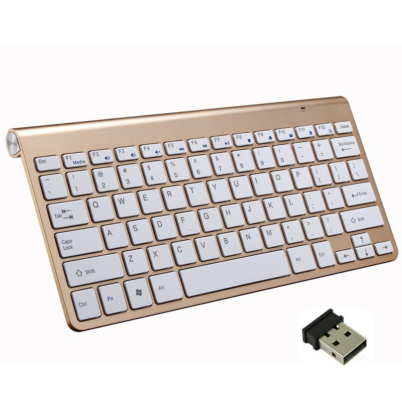Set combinat de mini tastatură și mouse portabil pentru tastatură și mouse fără fir 2,4G pentru notebook, laptop, Mac, desktop, computer, Smart TV PS4
