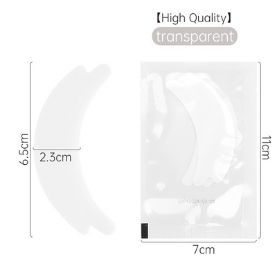 50 de perechi de plasturi pentru ochi, consumabile pentru extensia genelor, tampoane cu gel pentru ochi, autocolante de hârtie în formă de fluture, instrument de machiaj pentru femei