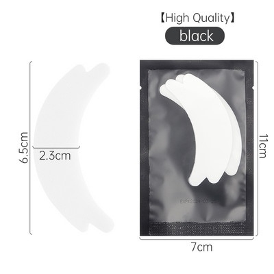 50 de perechi de plasturi pentru ochi, consumabile pentru extensia genelor, tampoane cu gel pentru ochi, autocolante de hârtie în formă de fluture, instrument de machiaj pentru femei