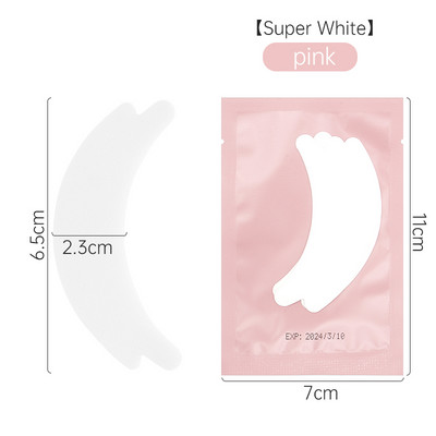 50 de perechi de plasturi pentru ochi, consumabile pentru extensia genelor, tampoane cu gel pentru ochi, autocolante de hârtie în formă de fluture, instrument de machiaj pentru femei