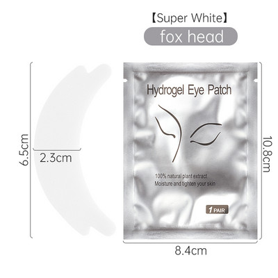 50 de perechi de plasturi pentru ochi, consumabile pentru extensia genelor, tampoane cu gel pentru ochi, autocolante de hârtie în formă de fluture, instrument de machiaj pentru femei