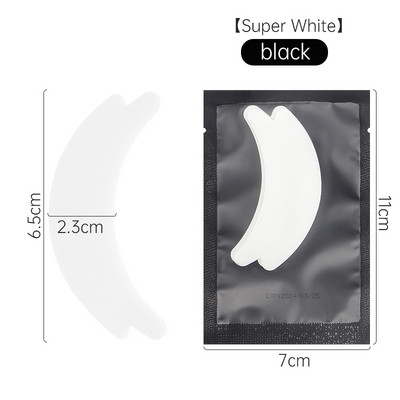 50 de perechi de plasturi pentru ochi, consumabile pentru extensia genelor, tampoane cu gel pentru ochi, autocolante de hârtie în formă de fluture, instrument de machiaj pentru femei