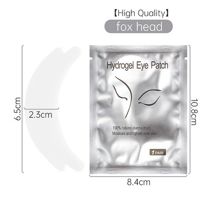 50 de perechi de plasturi pentru ochi, consumabile pentru extensia genelor, tampoane cu gel pentru ochi, autocolante de hârtie în formă de fluture, instrument de machiaj pentru femei