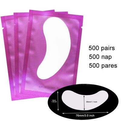 500/1000 pár szempillatapasz szempillapárna szempilla alatti szempillahosszabbító gél szempárnák szempilla hosszabbításhoz