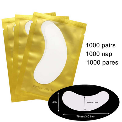 500/1000 pár szempillatapasz szempillapárna szempilla alatti szempillahosszabbító gél szempárnák szempilla hosszabbításhoz