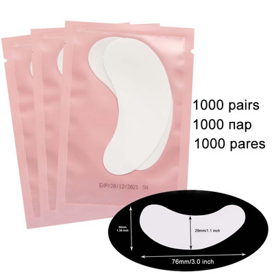 500/1000 pár szempillatapasz szempillapárna szempilla alatti szempillahosszabbító gél szempárnák szempilla hosszabbításhoz