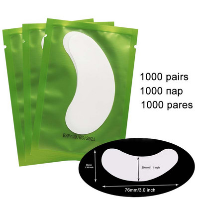 500/1000 pár szempillatapasz szempillapárna szempilla alatti szempillahosszabbító gél szempárnák szempilla hosszabbításhoz