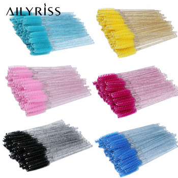 50 τμχ New Arrivals Eyelash Brushes Soft Head For Eyelashes Mascara Wand Microbrush Brushes Brushes Makeup