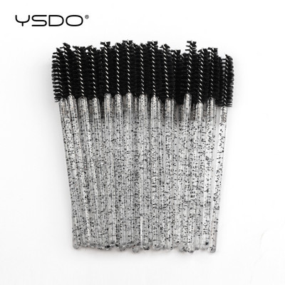 Eldobható szempilla kefe 5-50 db Crystal Lashes smink ecsetek gyémánt nyelű szemöldök szempilla kefék szempilla hosszabbító eszközök