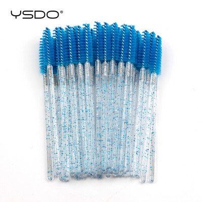 Eldobható szempilla kefe 5-50 db Crystal Lashes smink ecsetek gyémánt nyelű szemöldök szempilla kefék szempilla hosszabbító eszközök