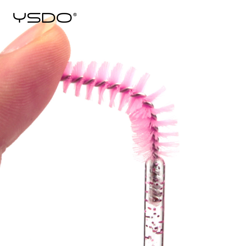 Eldobható szempilla kefe 5-50 db Crystal Lashes smink ecsetek gyémánt nyelű szemöldök szempilla kefék szempilla hosszabbító eszközök