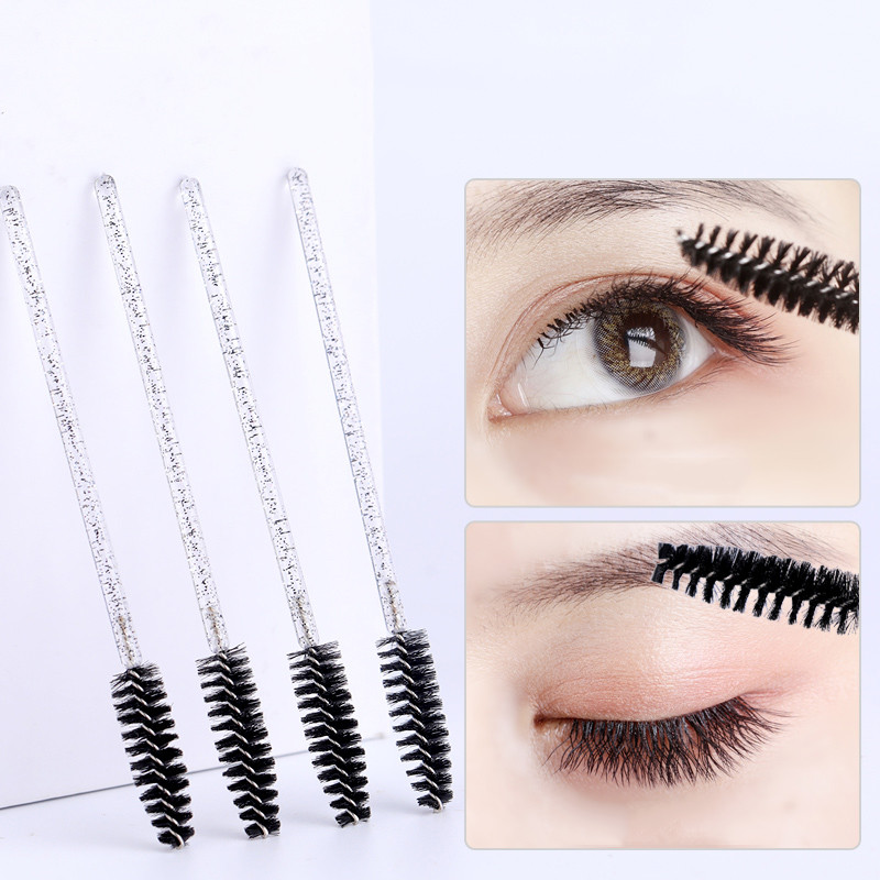 50kom/100kom Sjajni jednokratni štapići za aplikatore za trepavice Set četkica za uvijače Maskara Četkice za namatanje obrva Češljići Štapići za uvijanje četkica