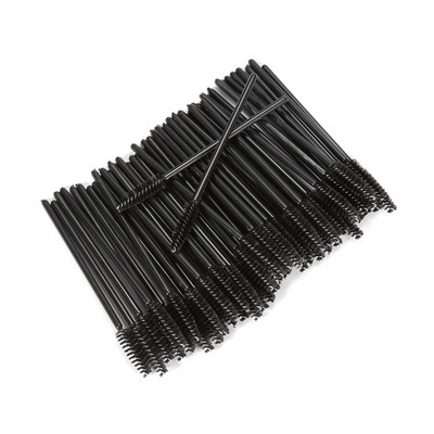 Noi 50 buc/pachet Perie de machiaj pentru gene de unică folosință Aplicator de rimel Baghetă Ochi Pensule cosmetice pentru buze Kit de machiaj cosmetic pentru extensie