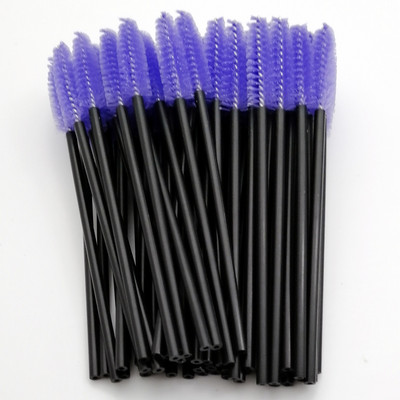 Labas kvalitātes vienreizlietojamie 50/5 gab./iepakojumā Crystal Eyelash Makeup Brush Diamond Handle Skropstu nūjiņas Skropstu pieaudzēšanas grima instrumenti