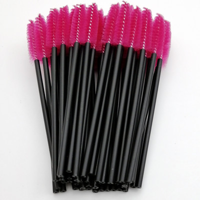 Labas kvalitātes vienreizlietojamie 50/5 gab./iepakojumā Crystal Eyelash Makeup Brush Diamond Handle Skropstu nūjiņas Skropstu pieaudzēšanas grima instrumenti