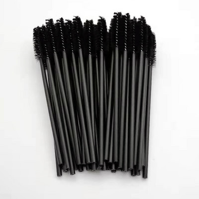 Labas kvalitātes vienreizlietojamie 50/5 gab./iepakojumā Crystal Eyelash Makeup Brush Diamond Handle Skropstu nūjiņas Skropstu pieaudzēšanas grima instrumenti