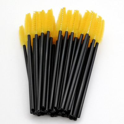 Labas kvalitātes vienreizlietojamie 50/5 gab./iepakojumā Crystal Eyelash Makeup Brush Diamond Handle Skropstu nūjiņas Skropstu pieaudzēšanas grima instrumenti