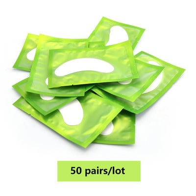 50/100 de perechi Plasture pentru extensie de gene Plasturi cu hidrogel Plasturi de sub ochi Tampoane de gel pentru gene Plasturi de sub ochi Plasture pentru gene