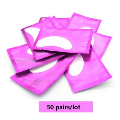 50/100 de perechi Plasture pentru extensie de gene Plasturi cu hidrogel Plasturi de sub ochi Tampoane de gel pentru gene Plasturi de sub ochi Plasture pentru gene