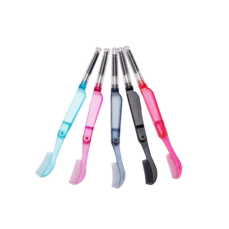 1kom Mini dvonamjenski češalj od nehrđajućeg čelika Četkica za trepavice Češalj za trepavice Češalj za obrve Višenamjenski alati za šminkanje Četkica za maskaru